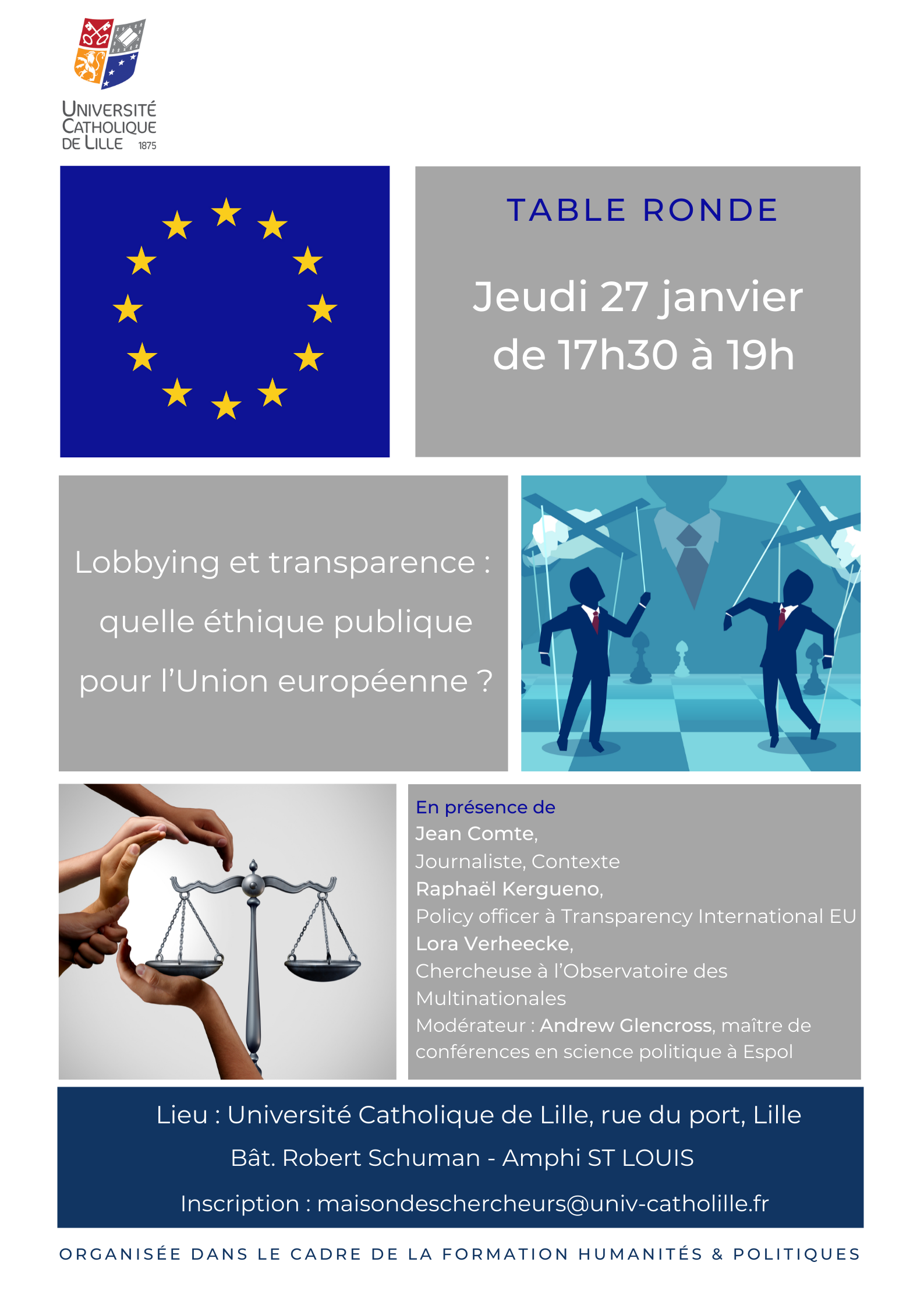 table - ronde  Lobbying et transparence : quelle éthique publique pour l’Union européenne ?