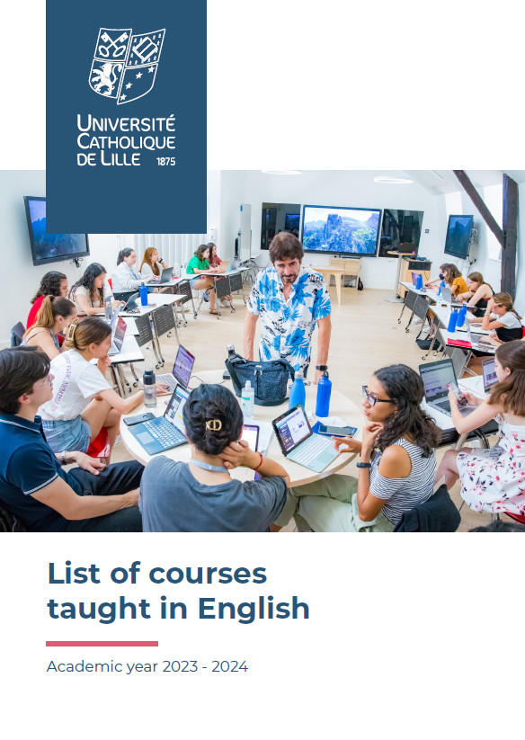List of courses taught in English