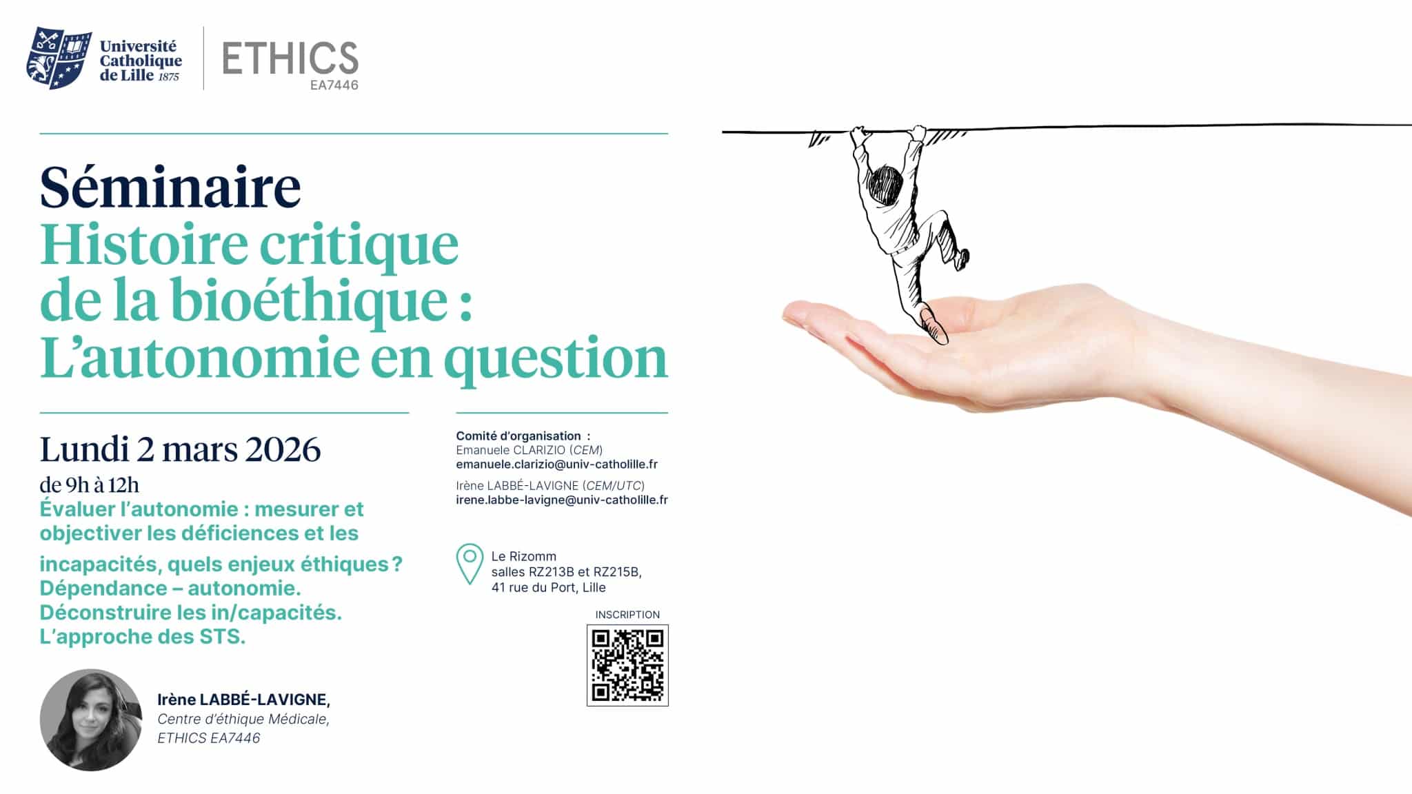Séminaire du Centre d’Ethique Médicale « Évaluer l’autonomie : mesurer et objectiver les déficiences et les incapacités, quels enjeux éthiques ? »