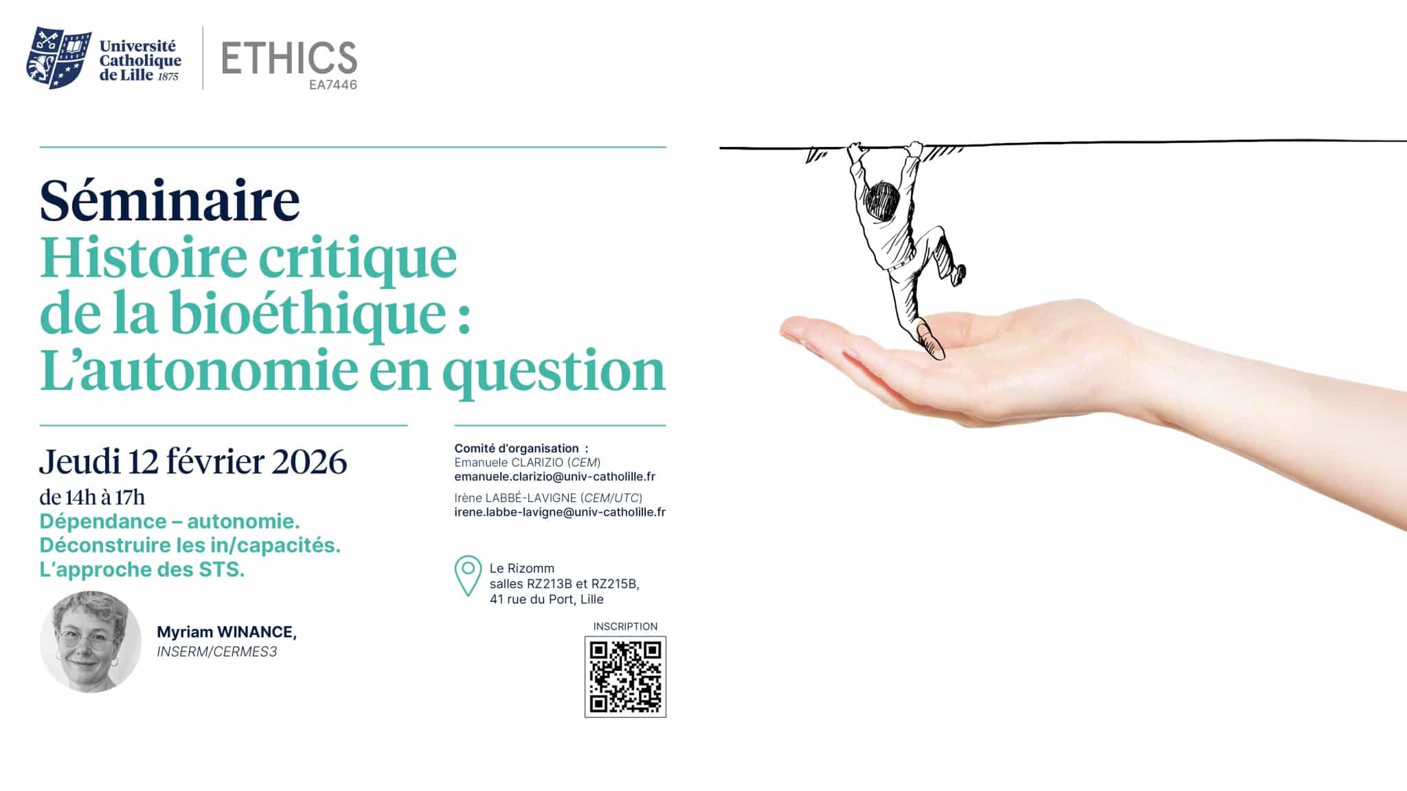 Séminaire du Centre d’Ethique Médicale « Dépendance – autonomie. Déconstruire les in/capacités. L’approche des STS »