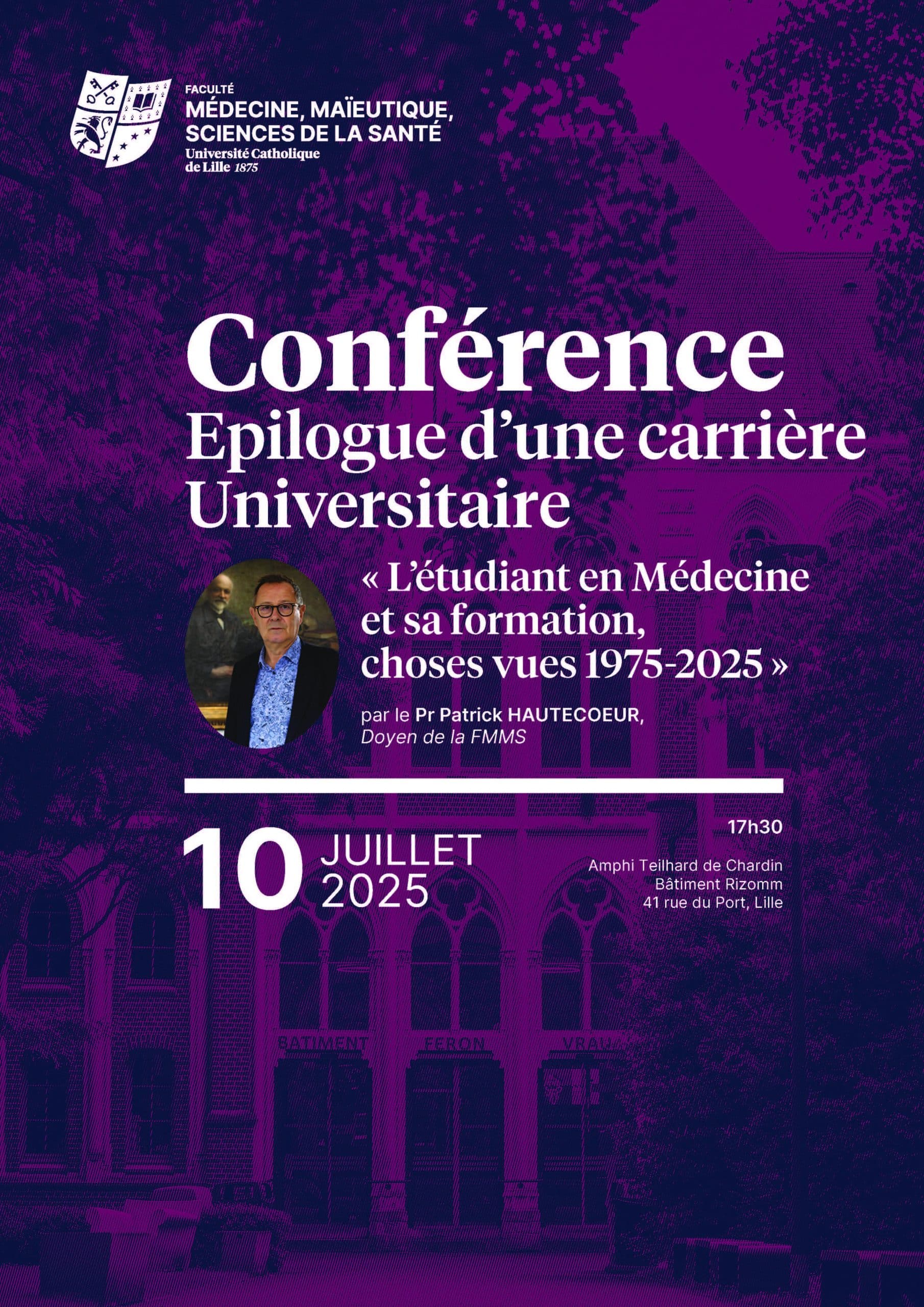 Conférence – Épilogue d’une carrière universitaire