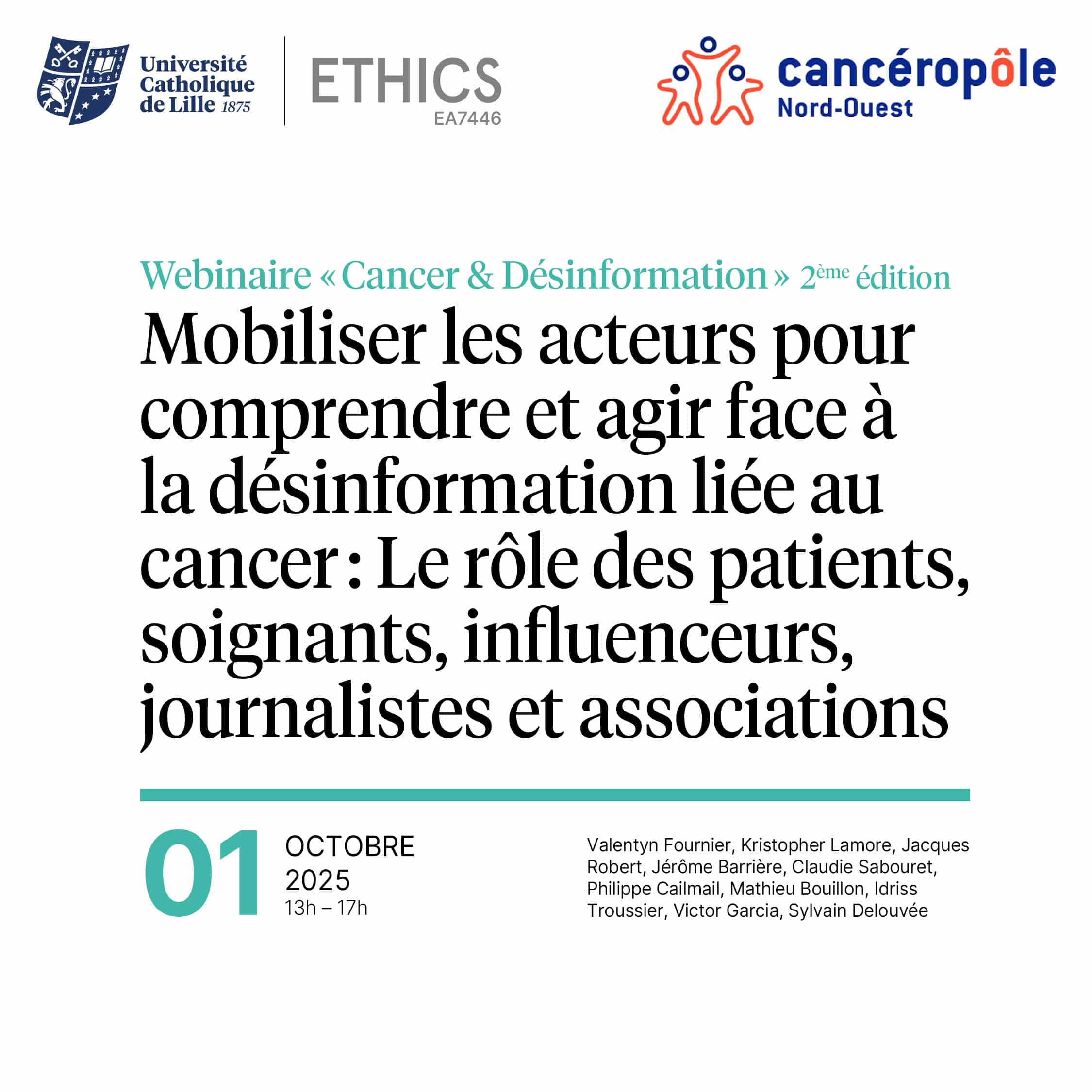 [Webinaire Anthropo-Lab] « Cancer & Désinformation » 2e édition