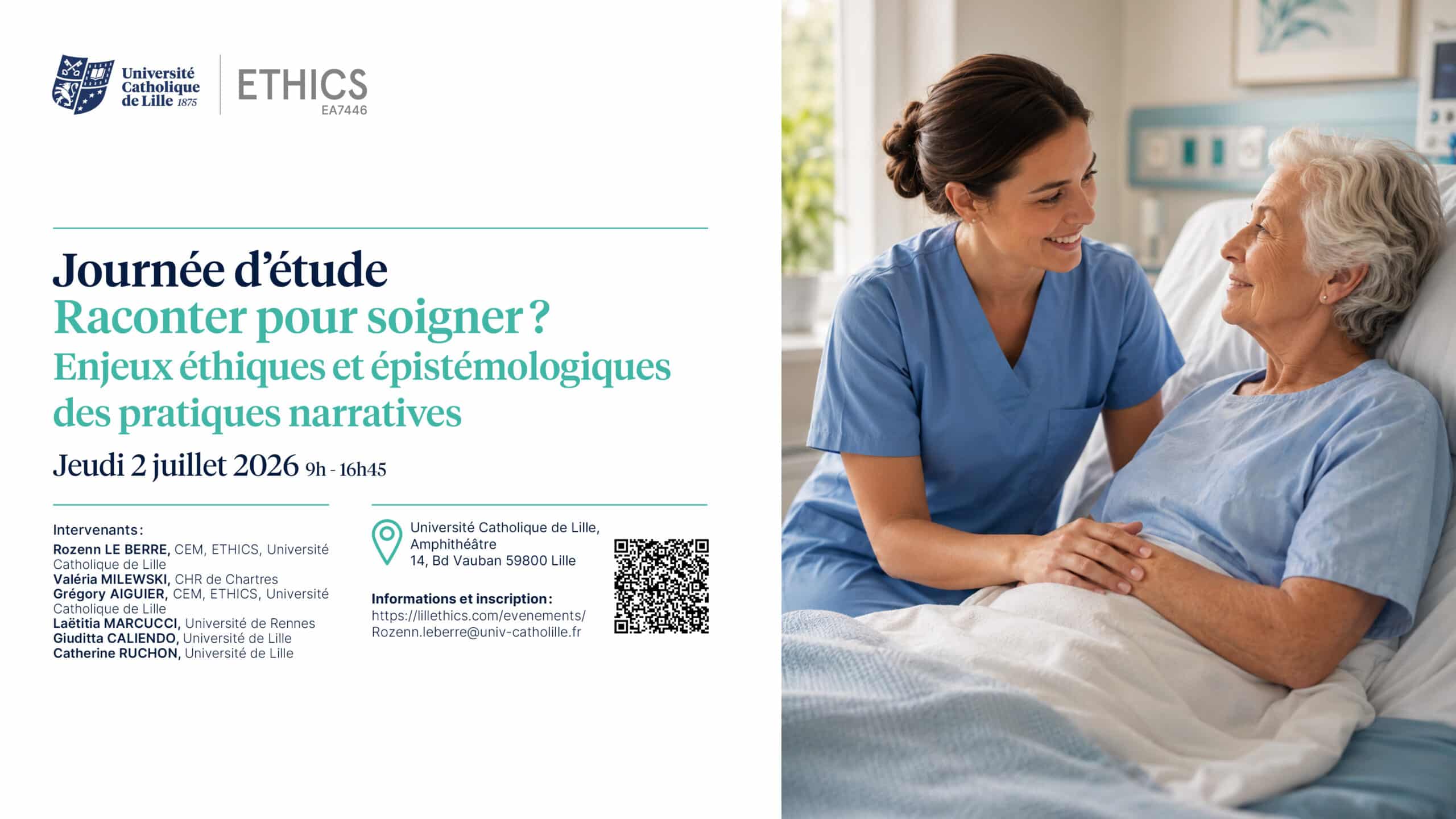 Journée d’étude « Raconter pour soigner ? Enjeux éthiques et épistémologiques des pratiques narratives »