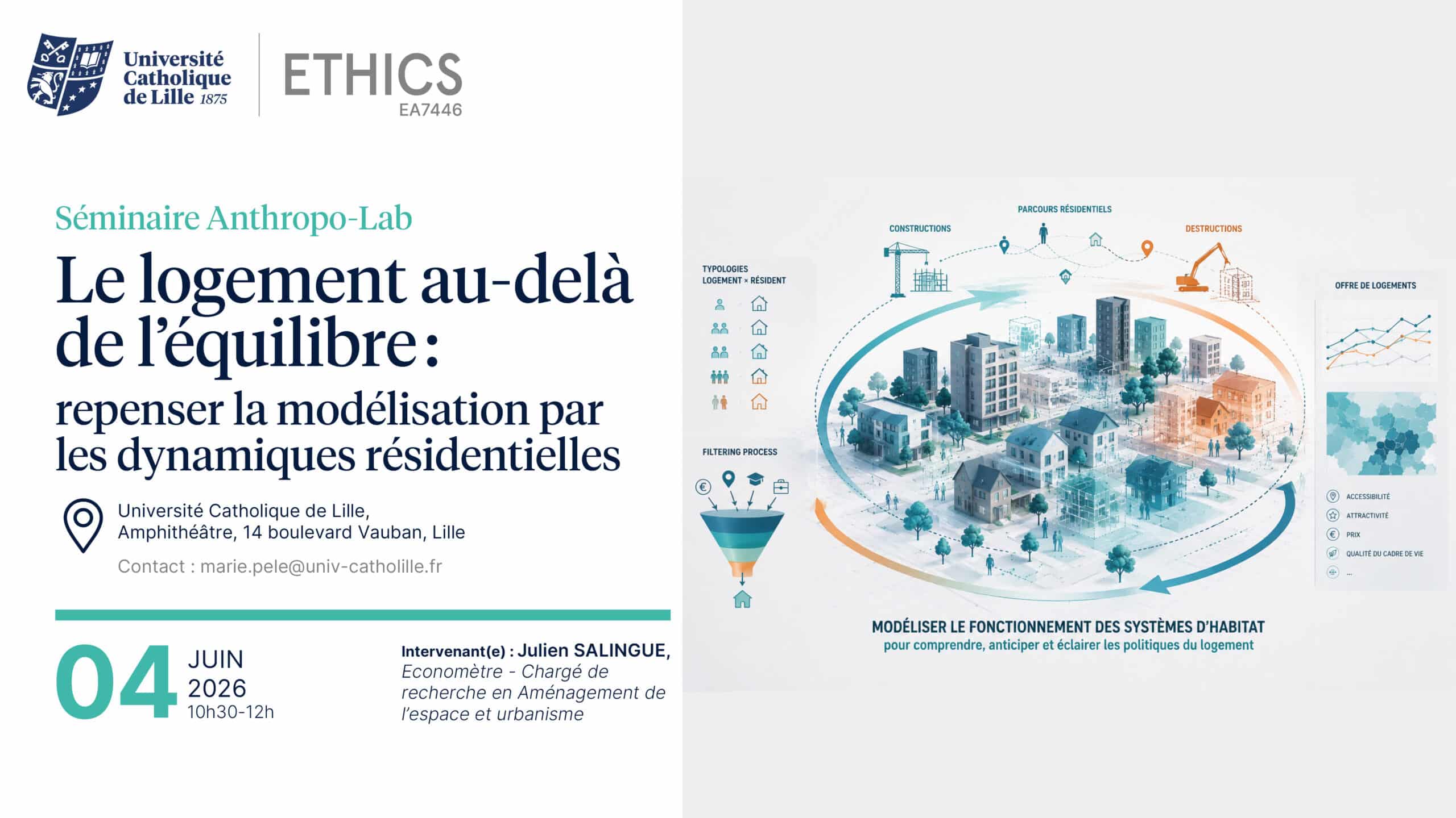 Séminaire Anthropo-Lab : Le logement au-délà de l&rsquo;équilibre, repenser la modélisation par les dynamiques résidentielles