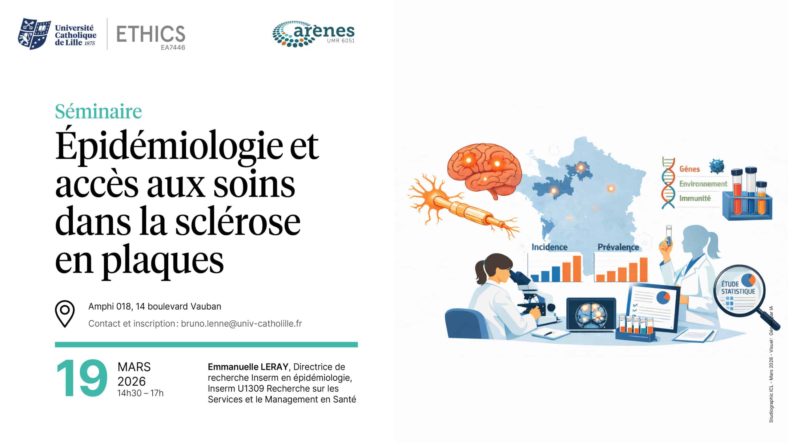 Séminaire Neurethic-Lab « Épidémiologie et accès aux soins dans la sclérose en plaques »