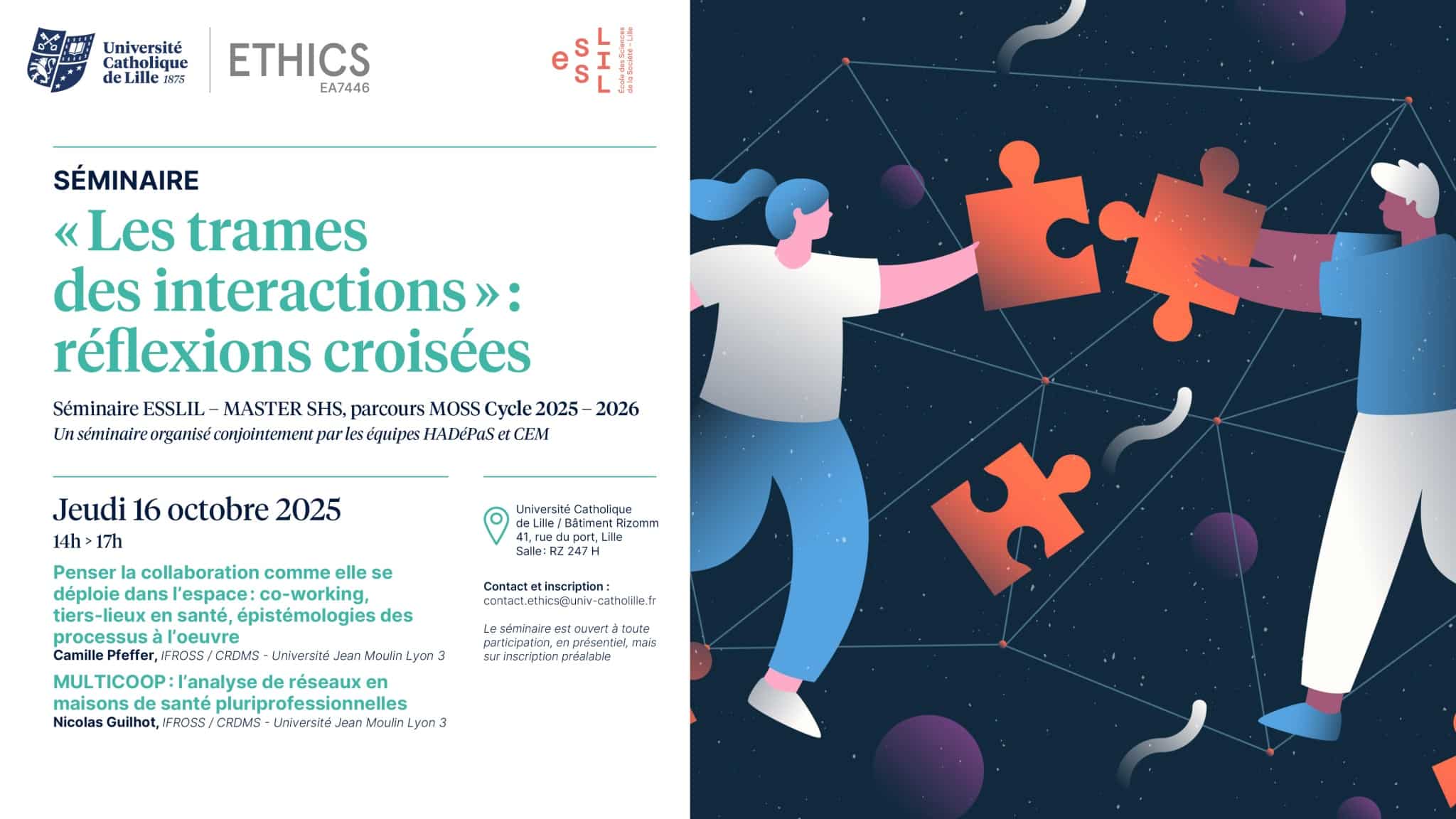 Séminaire ESSLIL « Les trames des interactions » : réflexions croisées »-séance 1