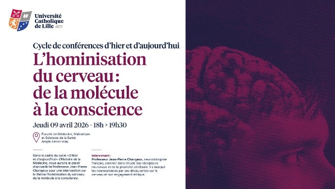 Conférence : L&rsquo;hominisation du cerveau : de la molécule à la conscience